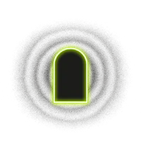 a glowing neon sign on a black background
